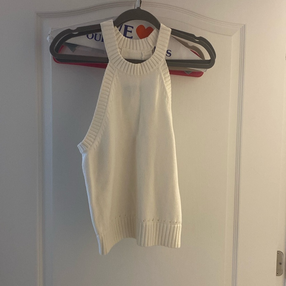 NWOT Knit halter sleeveless sweater